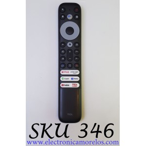 CONTROL PARA SMART TV TCL, CON COMANDO DE VOZ ((NUEVO Y ORIGINAL)) / 21001-000025 / Z01000-N281020 / RC902V FMRH / JH231227 / JH-21232 / 